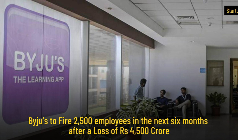 Byju’s to Fire 2,500 employees