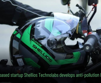 Shellios Technolabs develops anti pollution helmet