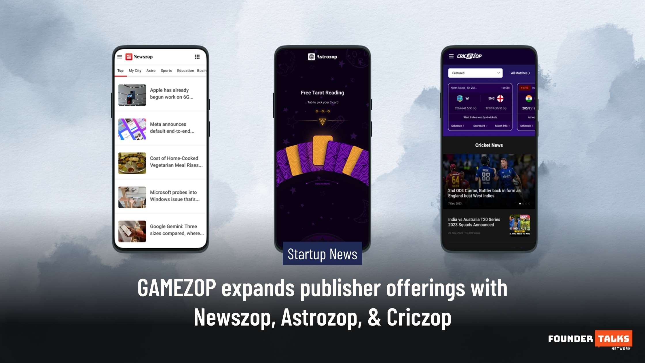 GAMEZOP expands publisher offerings with Newszop, Astrozop, & Criczop