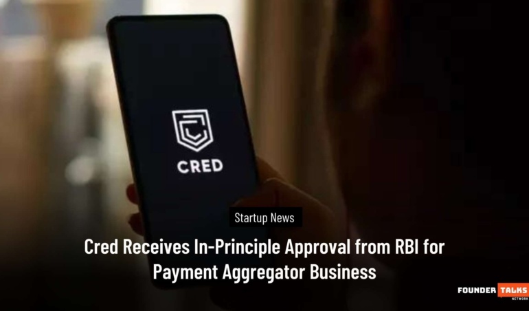 Cred Receives In-Principle Approval from RBI